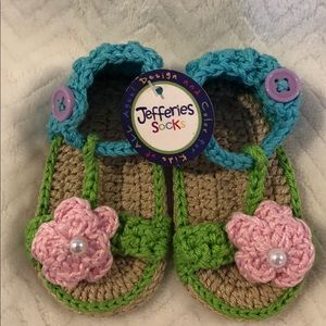 Baby Girl Woven Flower Sandals